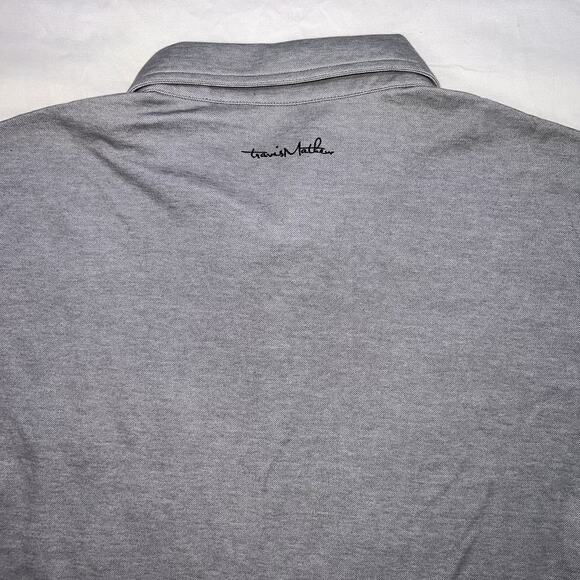 Travis Mathew Polo Shirt Mens Size L Gray Truly Hard Seltzer Graphic Pocket Golf - Picture 11 of 13